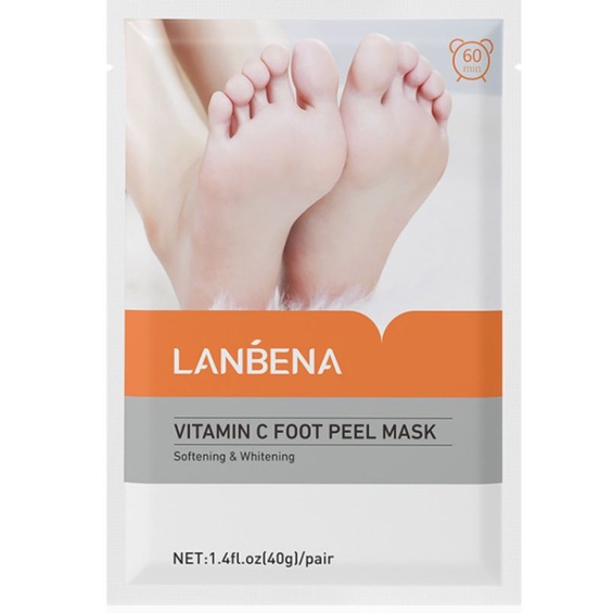 Lanbena foot peel mask/ masker kaki original 100%