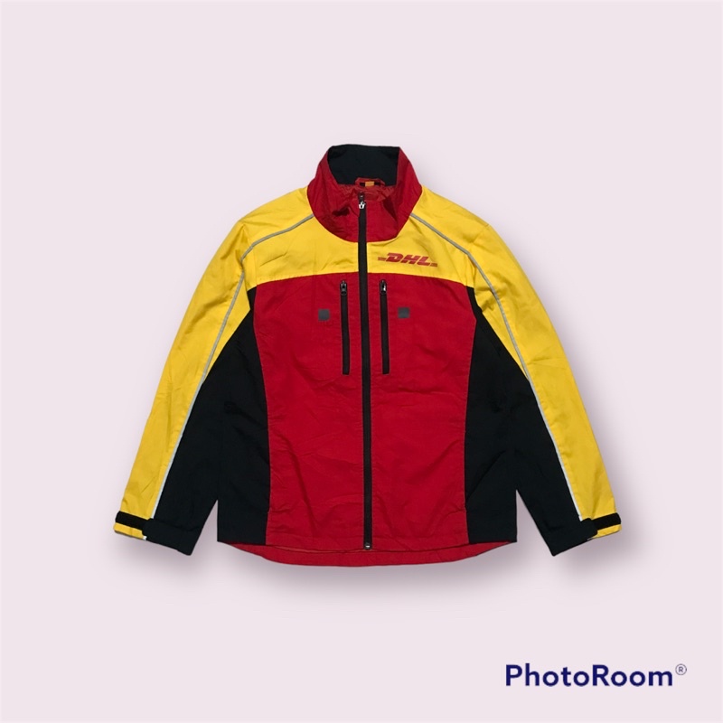 Jaket DHL Colour Block Bekas