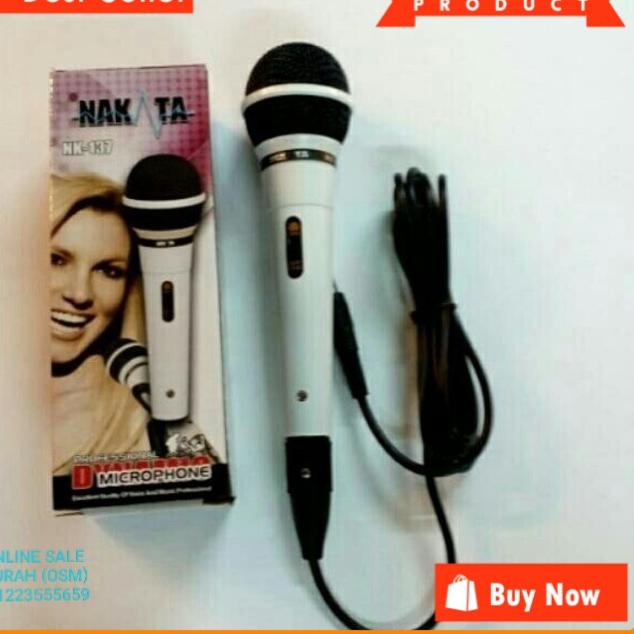 Langsung Kirim Mik Nakata Original mik kabel microphone cable karaoke sound system audio