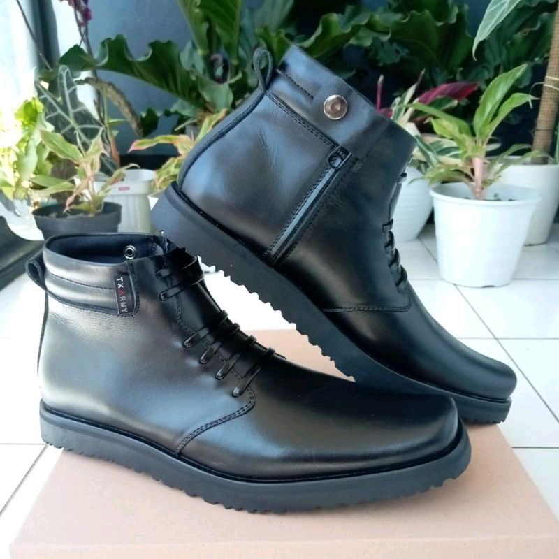 SEPATU PDH KULIT SAPI ASLI MERK MR MASTER SEPATU PDH DINAS KANTOR FORMAL TNI POLRI SECURITY SATPAM