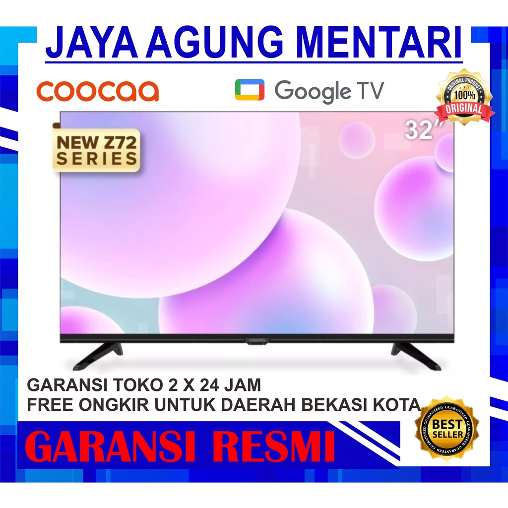 TV LED COOCAA 32Z72 GOOGLE TV 32 INCH SMART TV DIGITAL TV DOLBY AUDIO