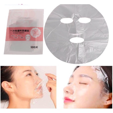 100pcs Masker Kertas Plastik PE Flm Pembersih Wajah Sekali plastic mask wrap serum wraping anastesi bblow dermaroller mym mts Belum Ada Penilaian 0 Terjual