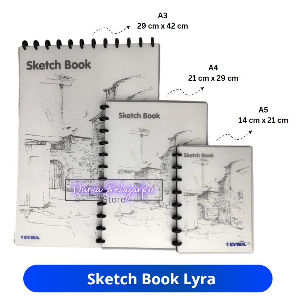 

Lyra Sketchbook A3 - A4 - A5 Refill Buku Sketsa Gambar 150 Gsm