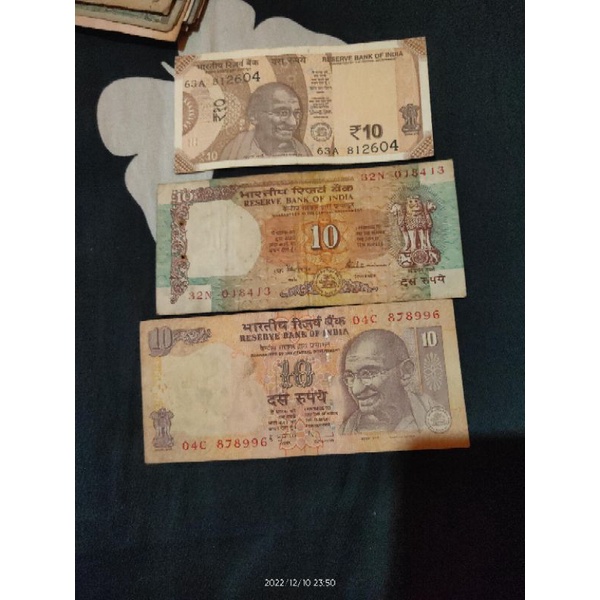 Set 10 Rupee India 3 Generasi