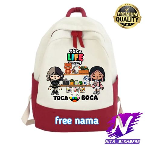 tas toca boca ransel anak toca world life game