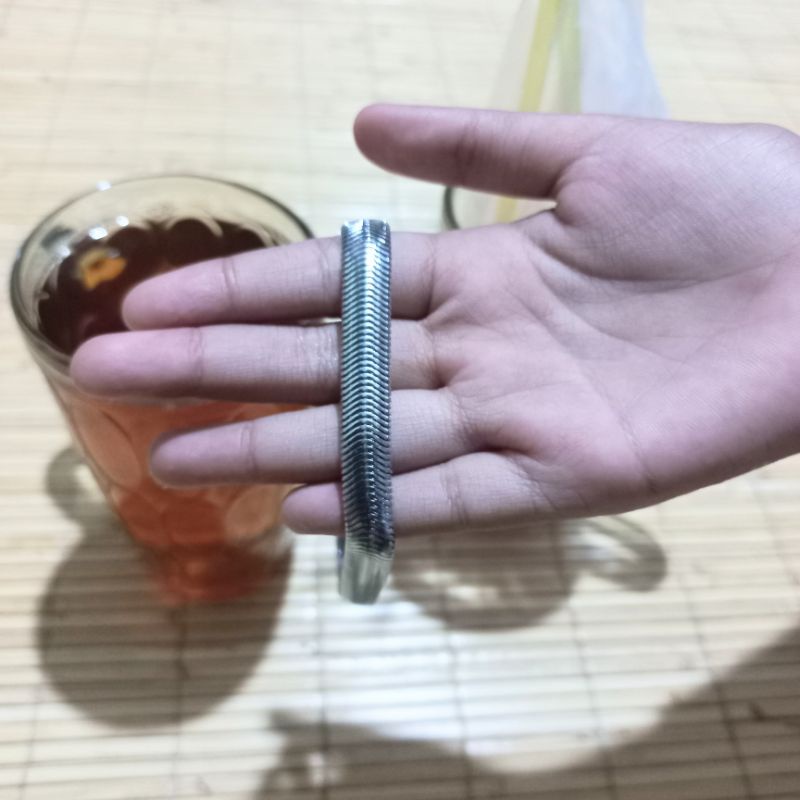 Gelang Pria Cowok Rantai Rhodium Silver Putih Perak Rantai Asli laki laki cowo keren anti karat