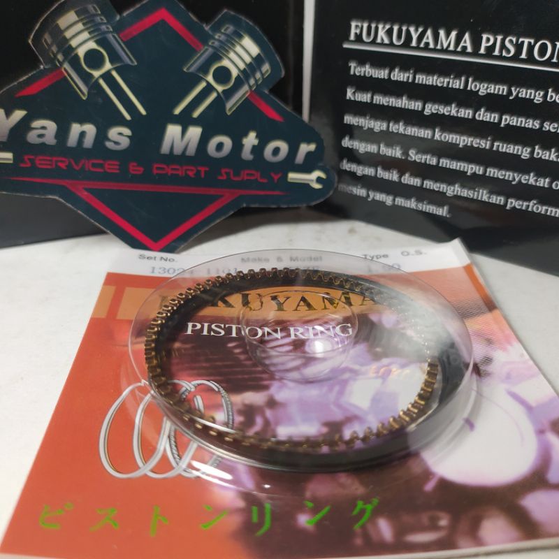 FUKUYAMA 54,5 RING SEHER RING PISTON ONLY MIO XB 54,5 BEAT XB BLADE XB JUPITER XB BEAT XB MIO XB MER