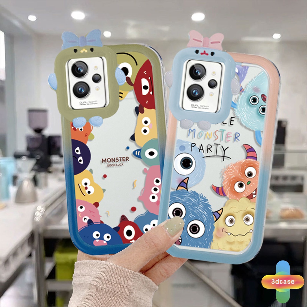 Soft Case Motif Monster 3D Untuk Realme C15 C21 C11 2021 C21Y C31 C35 C25 C20 C3 C12 C2 C25S 5S 5 5S 5i C17 7i 9i C1 C25Y C2 C3i 6i C20A V11 Narzo 20 10 10A 20A 30A A7 A5S A15 A16 Y12 Y20 Y15S A03