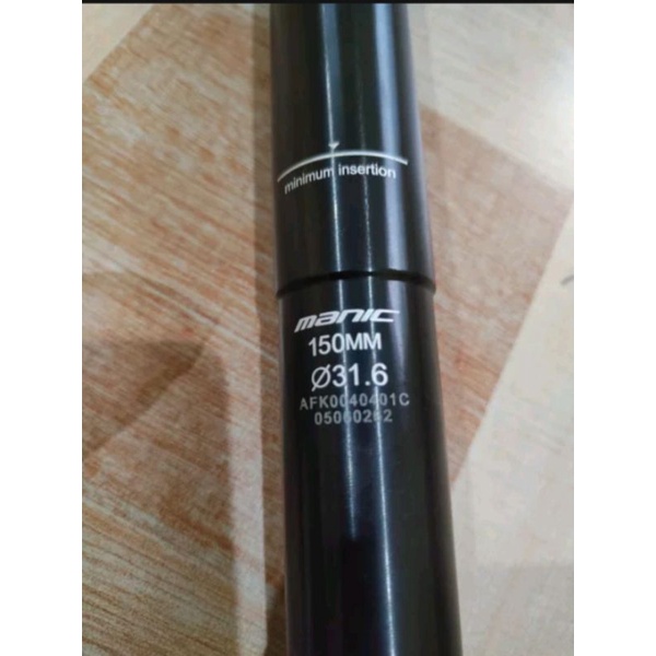 SEATPOST DROPPER X-FUSION MANIC 31.6x150mm 
