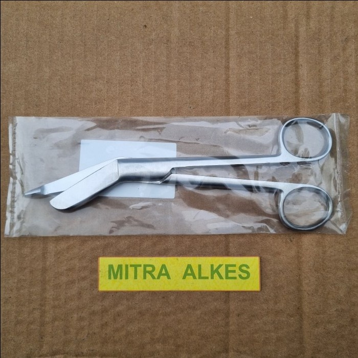 Gunting Verban 18 cm. Gunting Kasa Perban 18cm. Operating Scissors Lister Plaster 18cm.