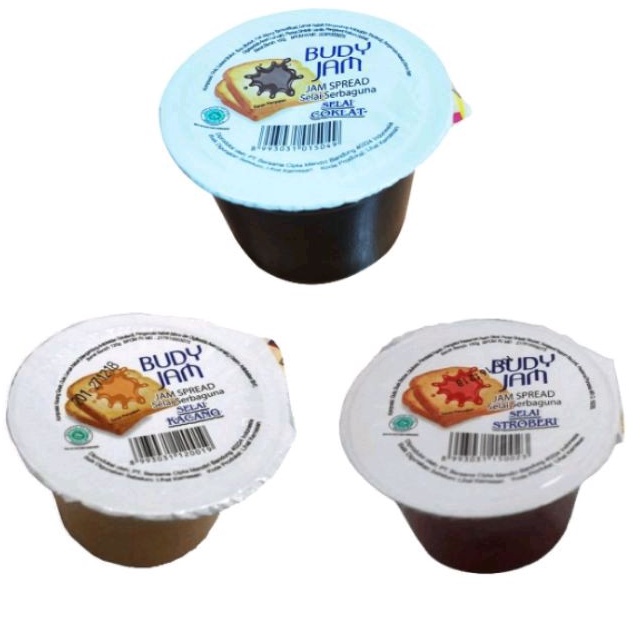 

Budy Jam Selai roti rasa Coklat kacang strawberry