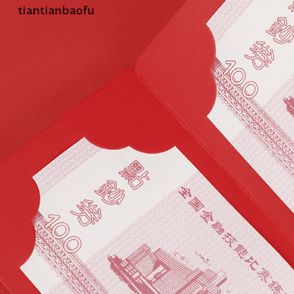 [tiantianbaofu] Kreatif Lipat Merah Paket Hot Stamping Amplop Merah Tahun Baru Anak Beruntung Tas Uang Pernikahan Ulang Tahun Nikah Merah Hadiah Amplop Butik