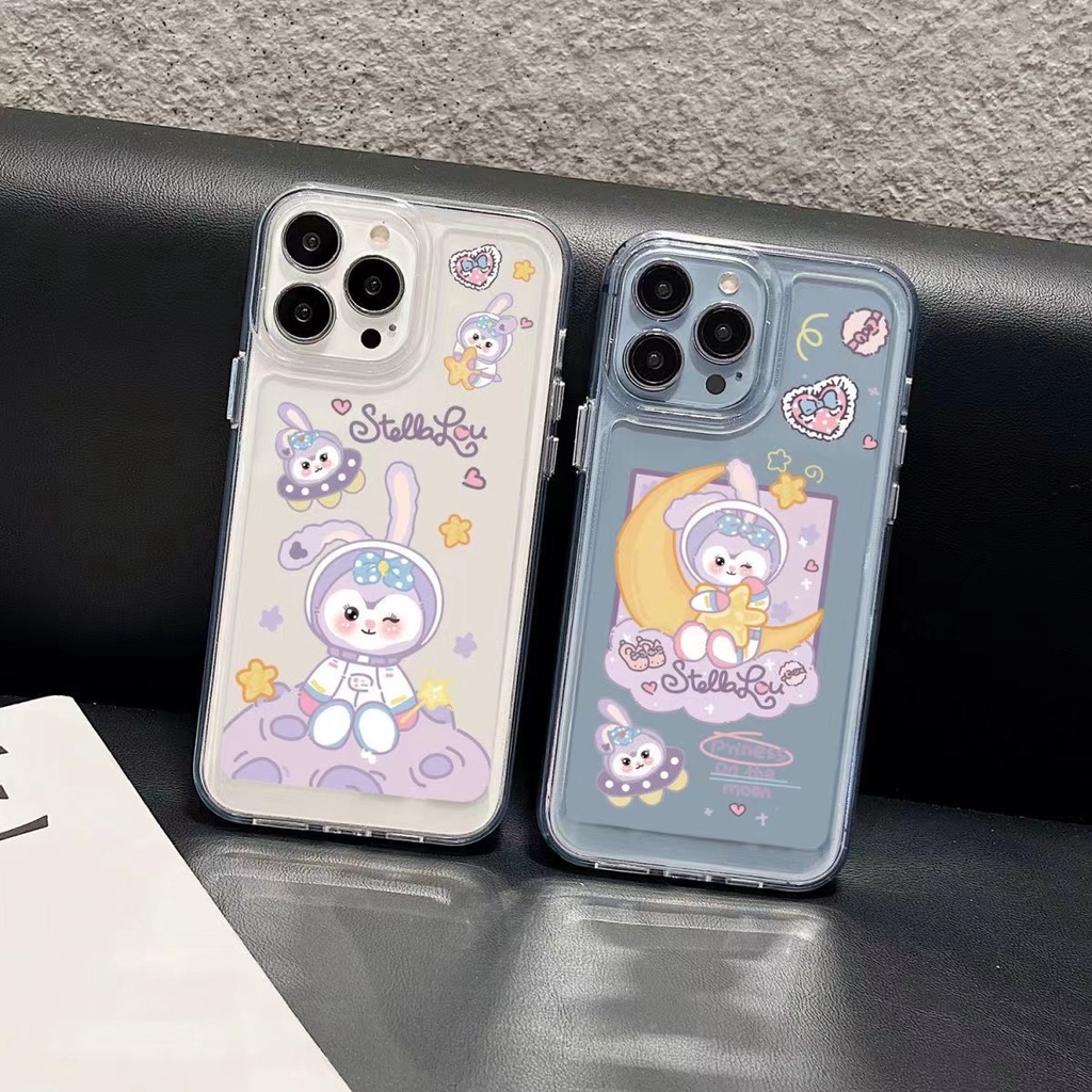 IPHONE Casing Lucu Shockproof Soft Phone Case Kompatibel Untuk Iphone11 14 13 12 Pro XS Max X XR 78 6 6S Plus Casing Transparan TPU Cover