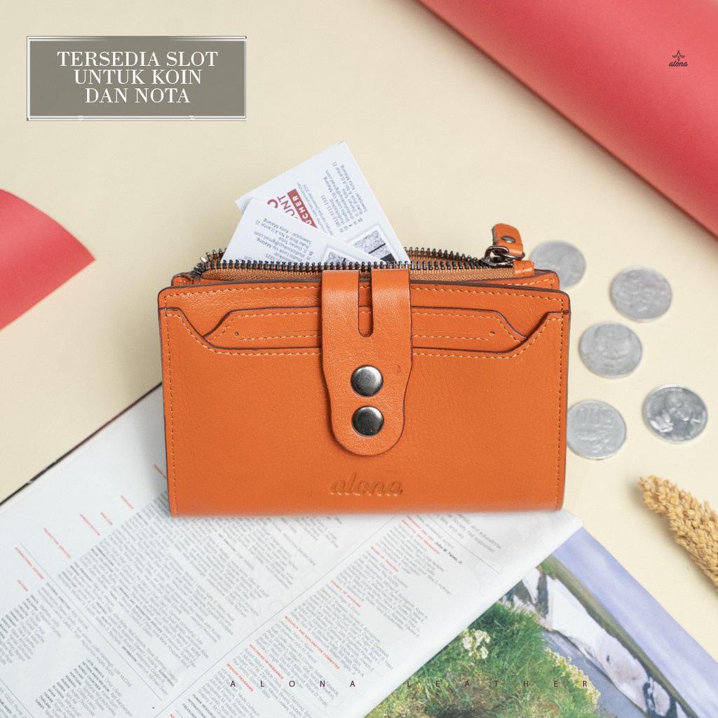 Reven Leather -Alona Leather Dompet Wanita Kulit Asli / Alona Tianna Wallet Dompet Wanita Model Panjang Terbaru Branded Trendy