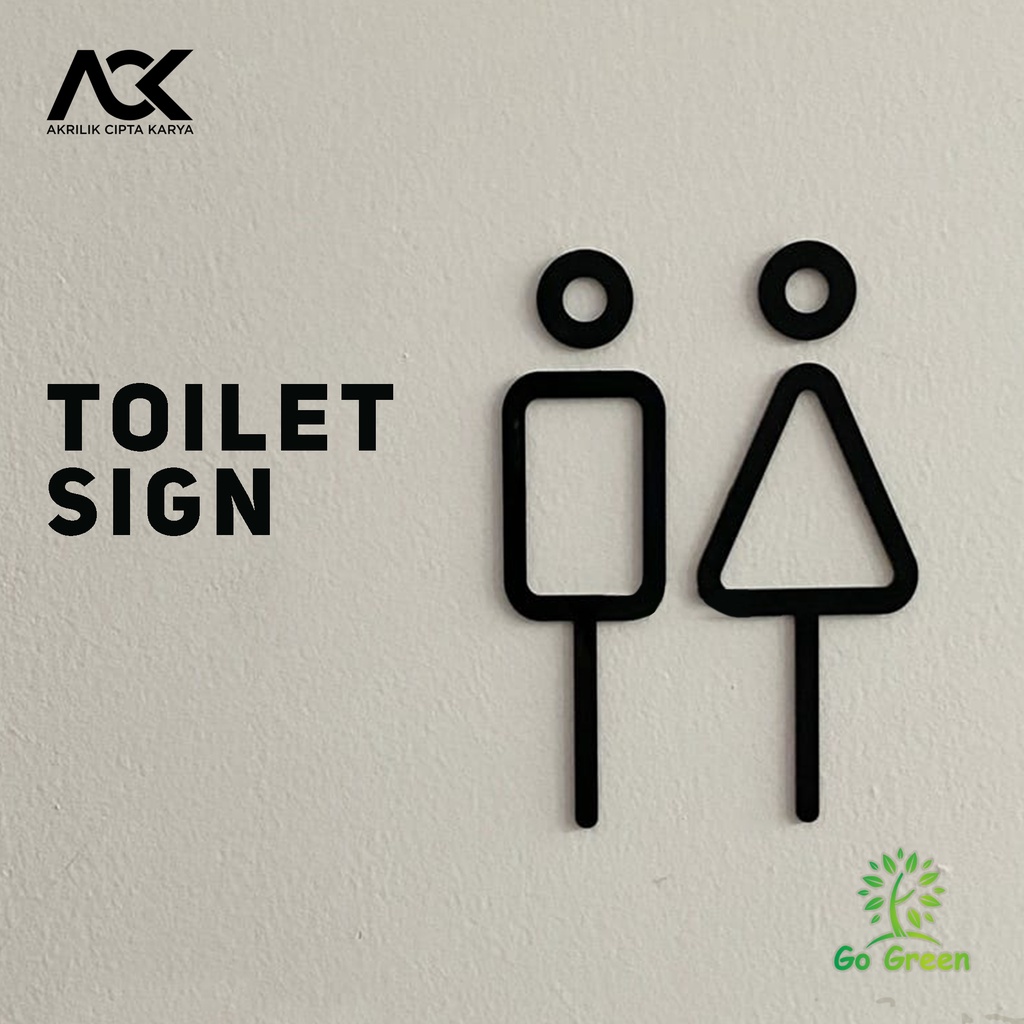 

Sign Kamar Mandi Akrilik Timbul / Sign Toilet Acrylic Timbul