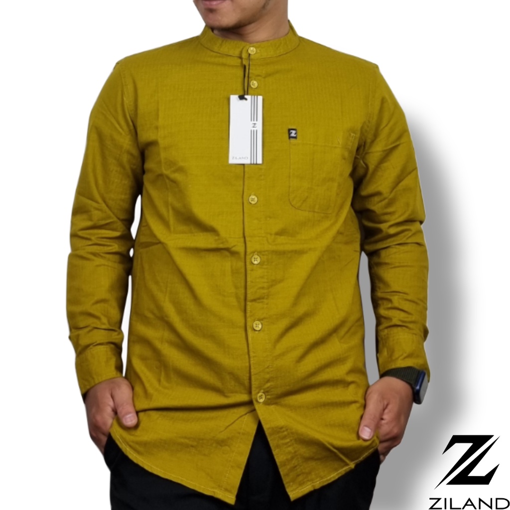 Kemko Dewasa ZILAND 004 Kemeja Koko Pria Lengan Panjang Polos Katun Sigaret Premium Ada Ukuran Jumbo High Quality