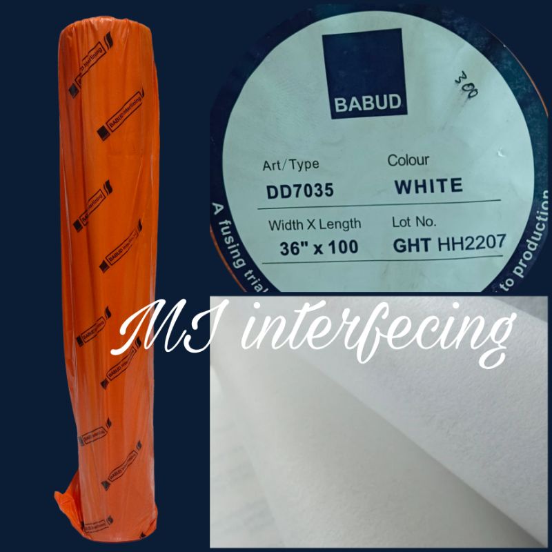 pislin kodok lem DD 7035 & DD 8035 ketebalan medium merek babud harga per 1 roll isi 90 mtr