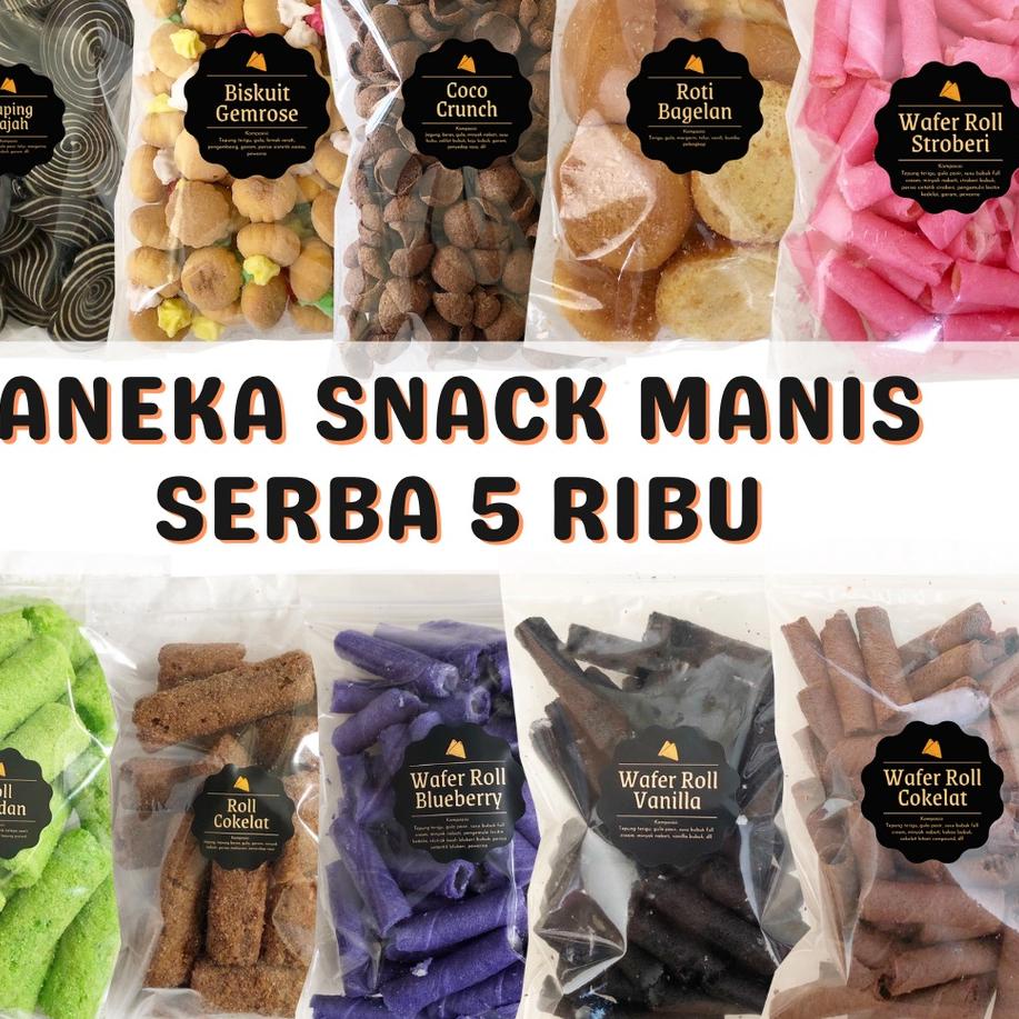 

5.5 Flash Sale [DELISH SNACKS] Aneka Snack Serba Manis 5rb 5 Ribu / Cemilan Camilan Jajan Jajanan Wafer Biskuit