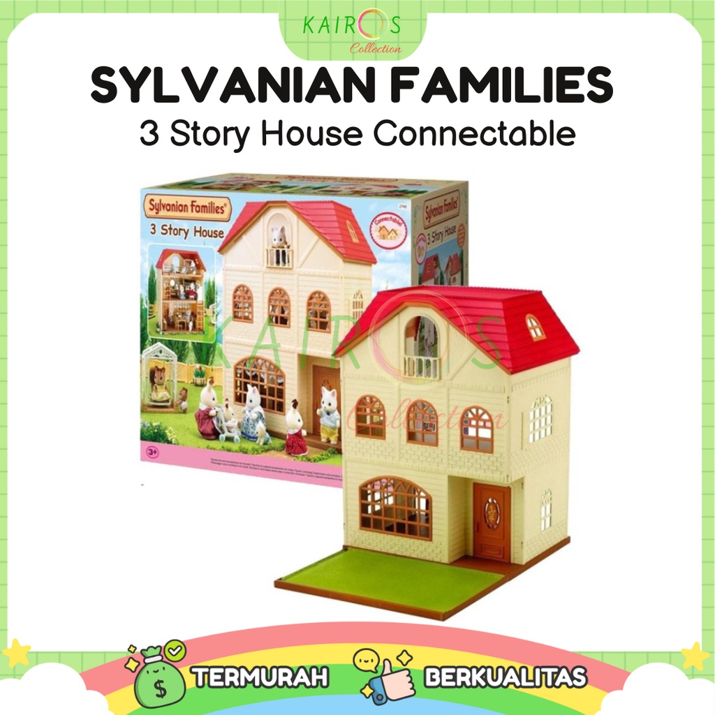 Sylvanian Families 3 Story House Connectable