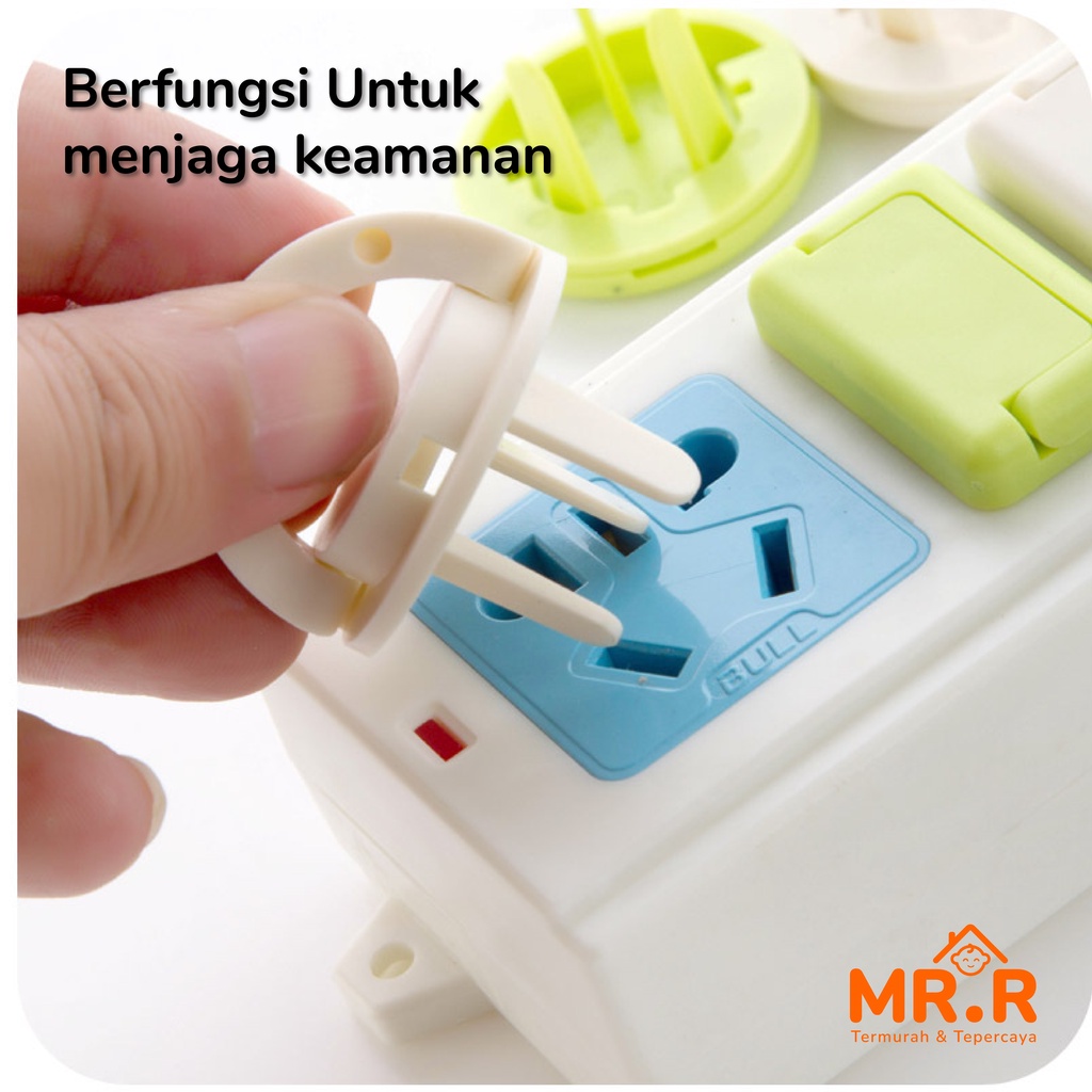 Pelindung Tutup Stop Kontak Socket Cover Electrical Safety 2 Kaki dan 3 Kaki Penutup Colokan Listrik Bayi Pengaman Stop Kontak