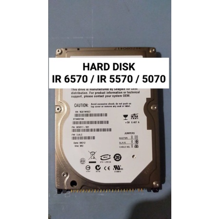Hardisk IR 6570 - IR 5570 - IR 5070 Tinggal Pakai Sudah Full System