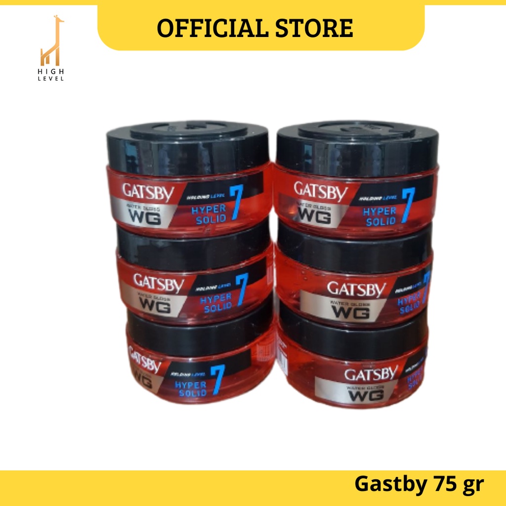 Minyak Rambut Pria Gatsby Water Gloss Hyper Solid 7 Merah 75 gr