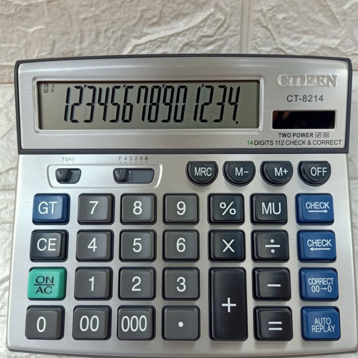 

KALKULATOR CITIZEN CT 8214 / 14 DIGIT #ORIGINAL