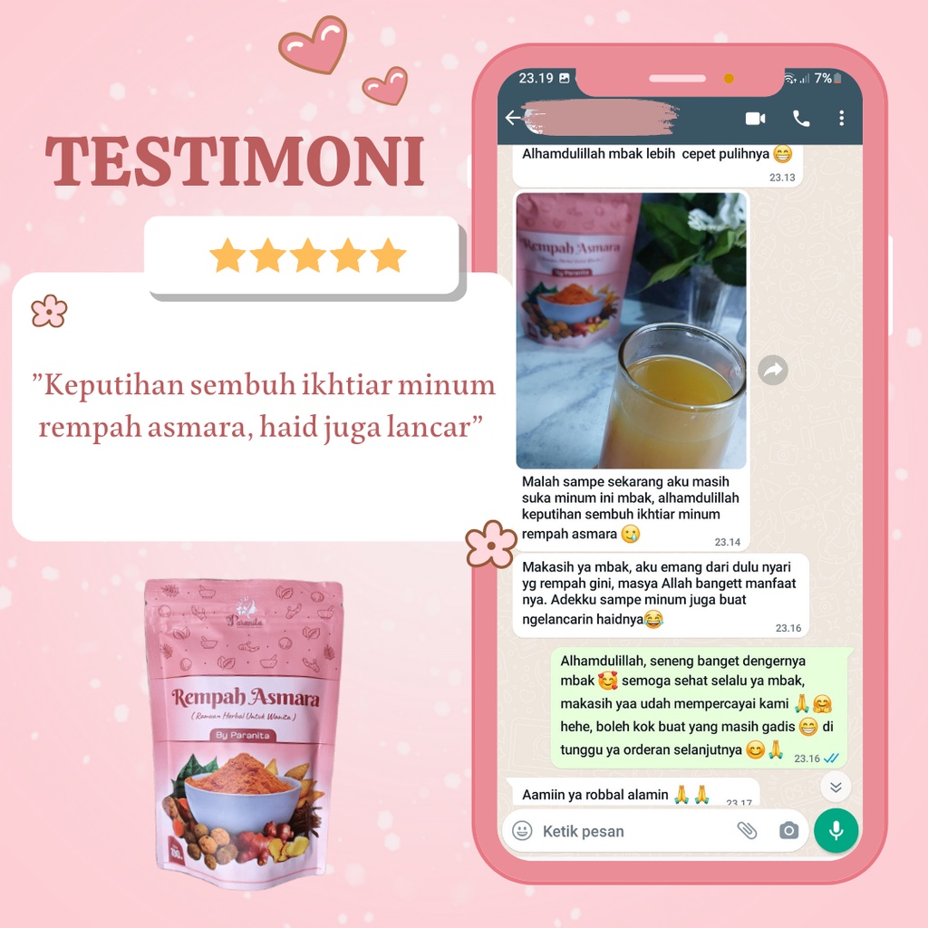 REMPAH ASMARA by PARANITA Ramuan Rempah Herbal Jamu Keputihan Kesehatan Wanita Pasca Melahirkan Perapat Perawat Miss V Vagina Kewanitaan