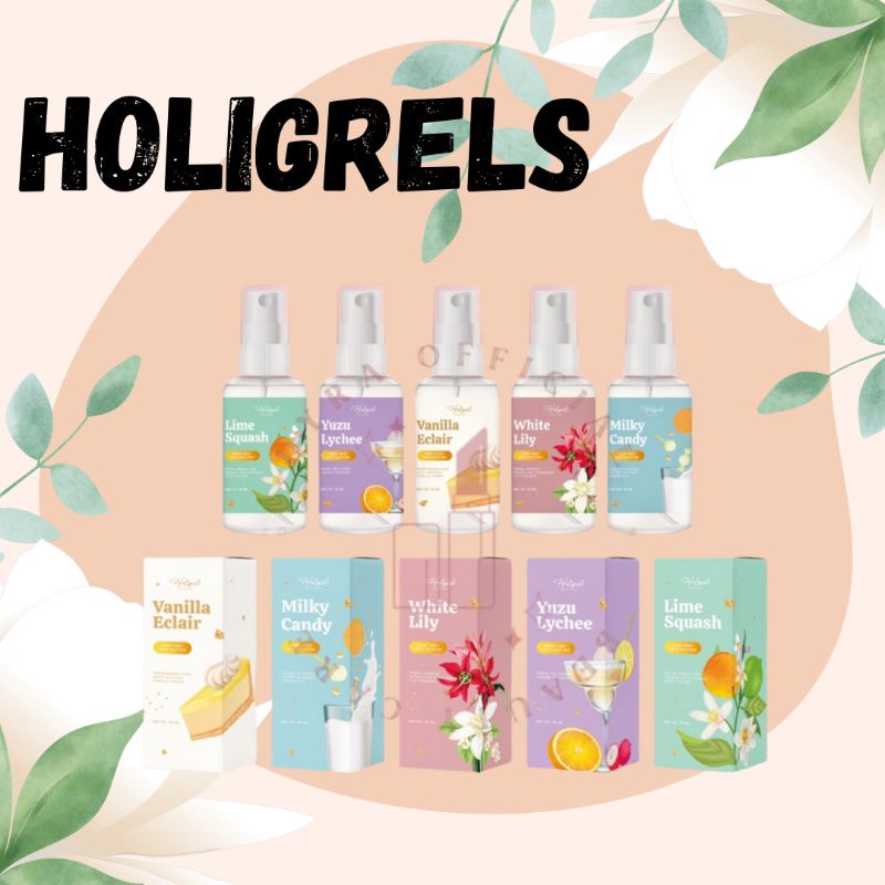 [READY CARAMEL POPCORN  ] BODYMIST PARFUME BY HOLIGRELS VANILLA ECLAIR