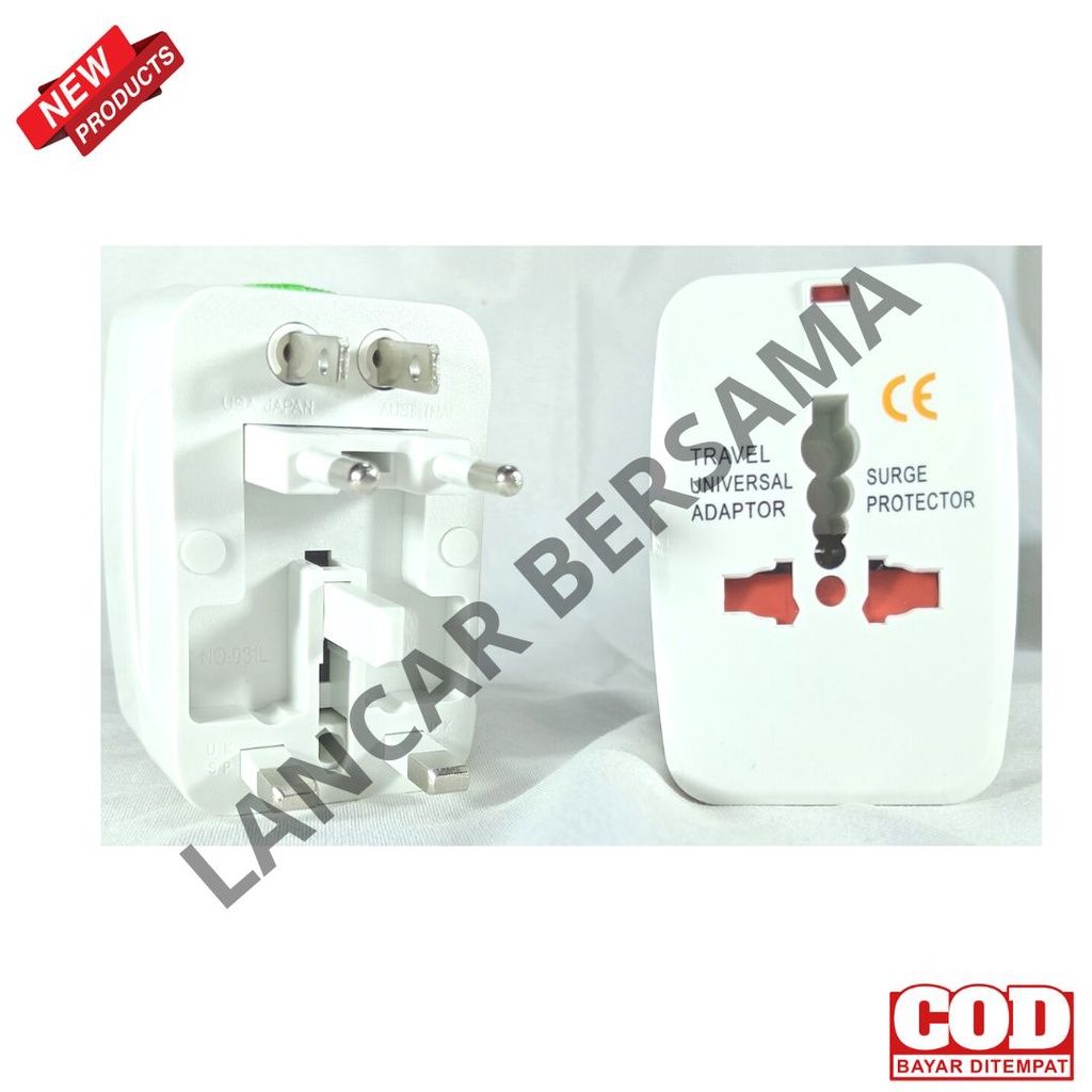 ADAPTOR UNIVERSAL/COLOKAN STEKER MULTI-TRAVEL ADAPTOR BATOK CHARGER MULTI KAKI