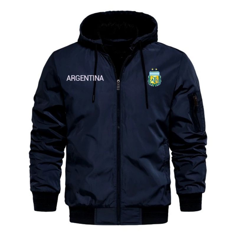Jaket argentina waterproof piala dunia