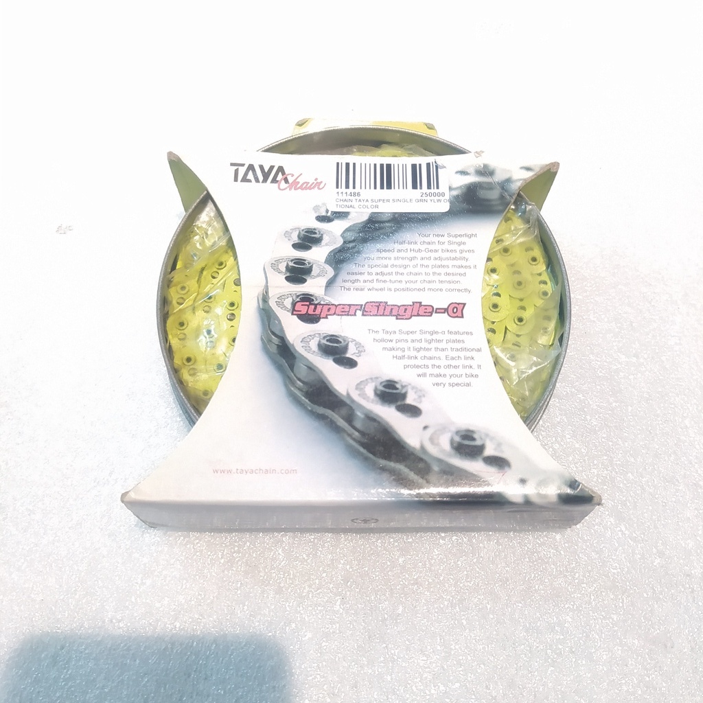 Rantai Chain Taya Super Single Rante Single Speed Green Original