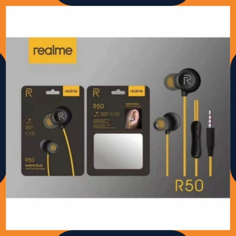 [COD] HANDSFREE EARPHONE HEADSEAT HEDSET REALME BUDS R50 REAL BASS