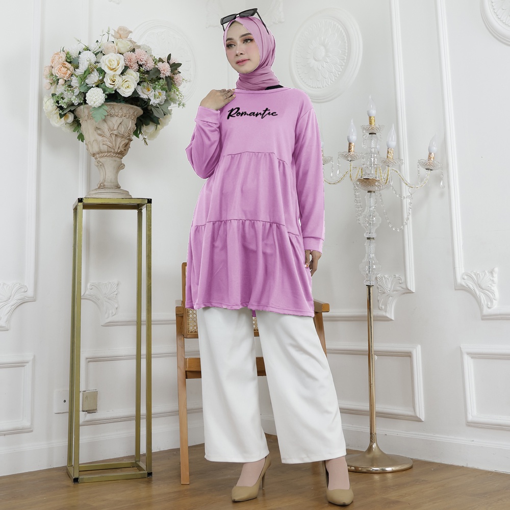 Atasan KAOS TUNIK JUMBO REMPLE WANITA - MTP2004