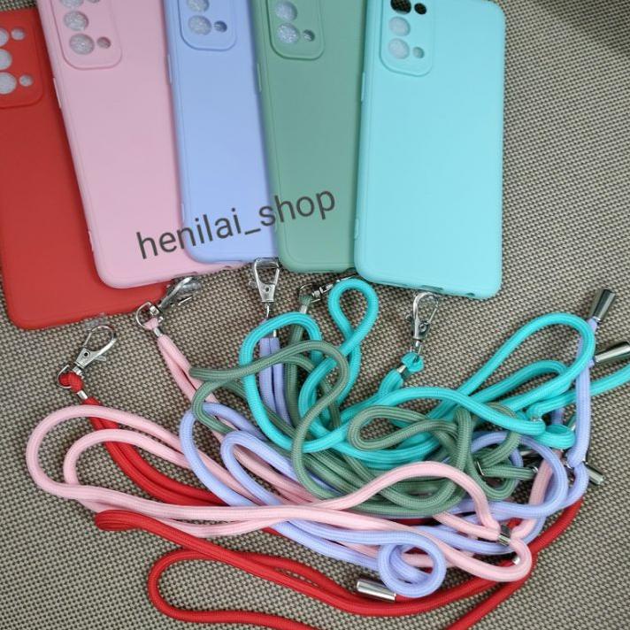 Langsung dibeliCase Oppo Reno 5 Softcase My Choice Macaron warna Tali gantungan Universal Strap