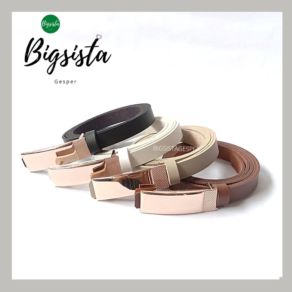 Ikat Pinggang Jumbo Wanita Untuk Gamis Gaun Dress Aksesoris Fashion Gesper Tali Belt Cewek Kecil Ukuran Panjang Big Size Oversize Perempuan