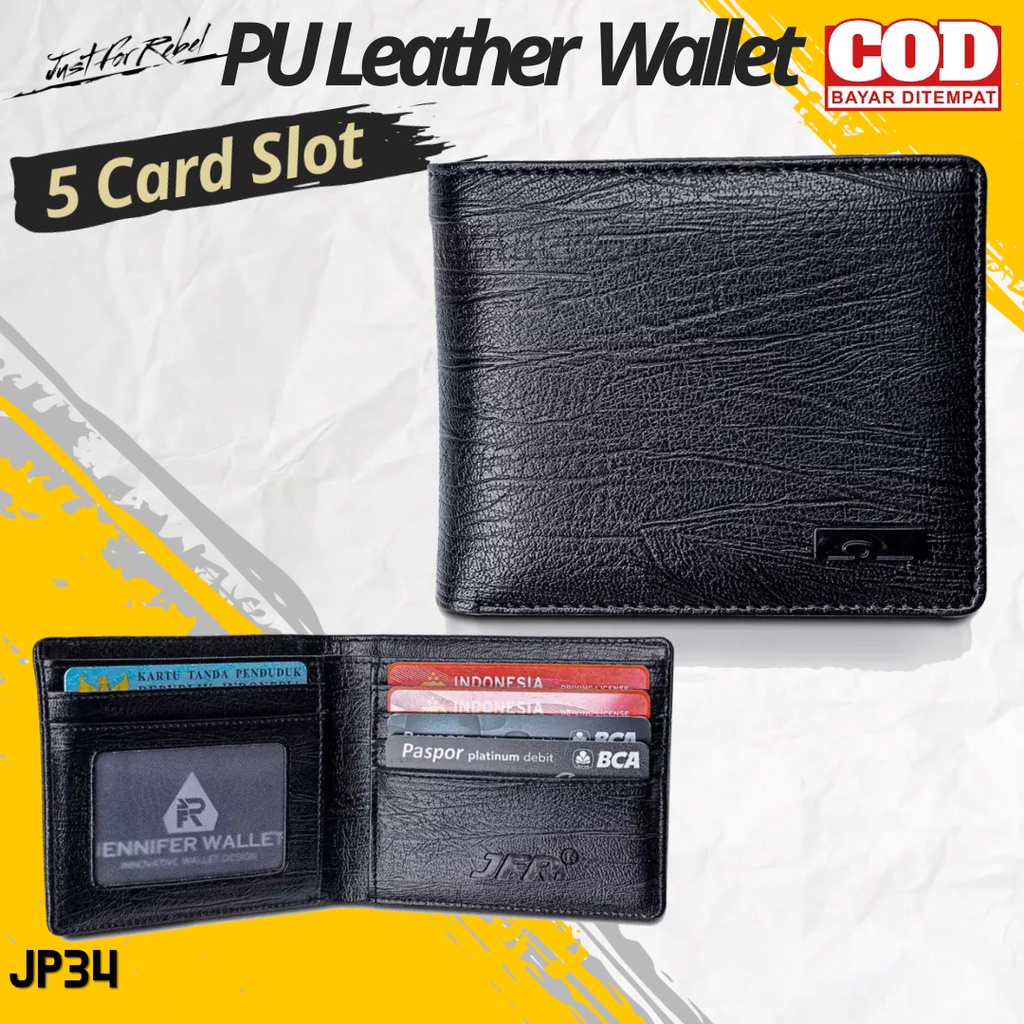 Dompet Kulit Remaja Pria Cowok Bapak Laki Laki Kulit Distro Original Keren Tipis Simpel Terbaru Keki