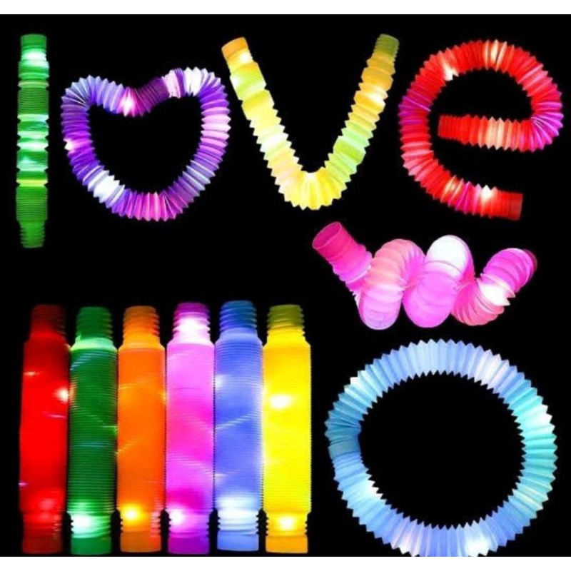 Mainan Anak-POP TUBES LIGHT UP EDITION Mainan lampu stick pipa Mainan anak Pop light