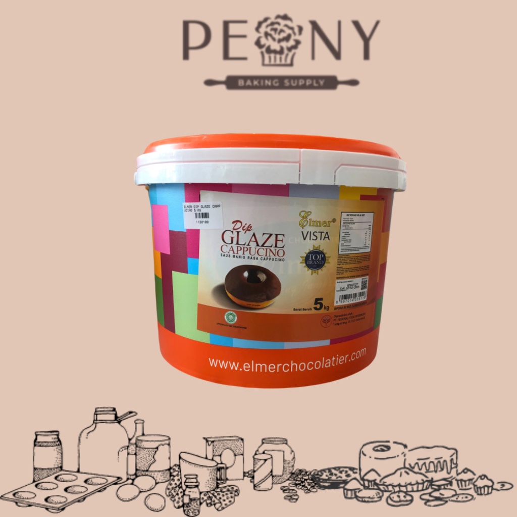 ELMER DIP GLAZE CAPPUCINO REPACK 500 GRAM