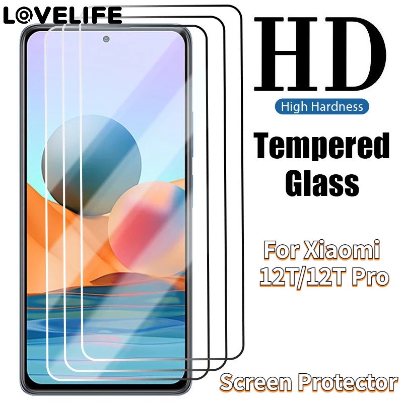 Hard Waterproof Cell Phone Film HD Tempered Film Cakupan Penuh Film Pelindung Layar Ponsel Film Transparan Anti-Sidik Jari Film Kompatibel Dengan Xiaomi 12T/12T Pro