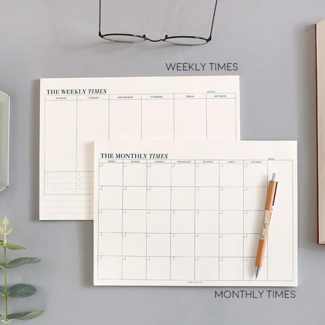 

Planner Notepad Tear Weekly Memopad Journal Jurnal Mingguan Catatan