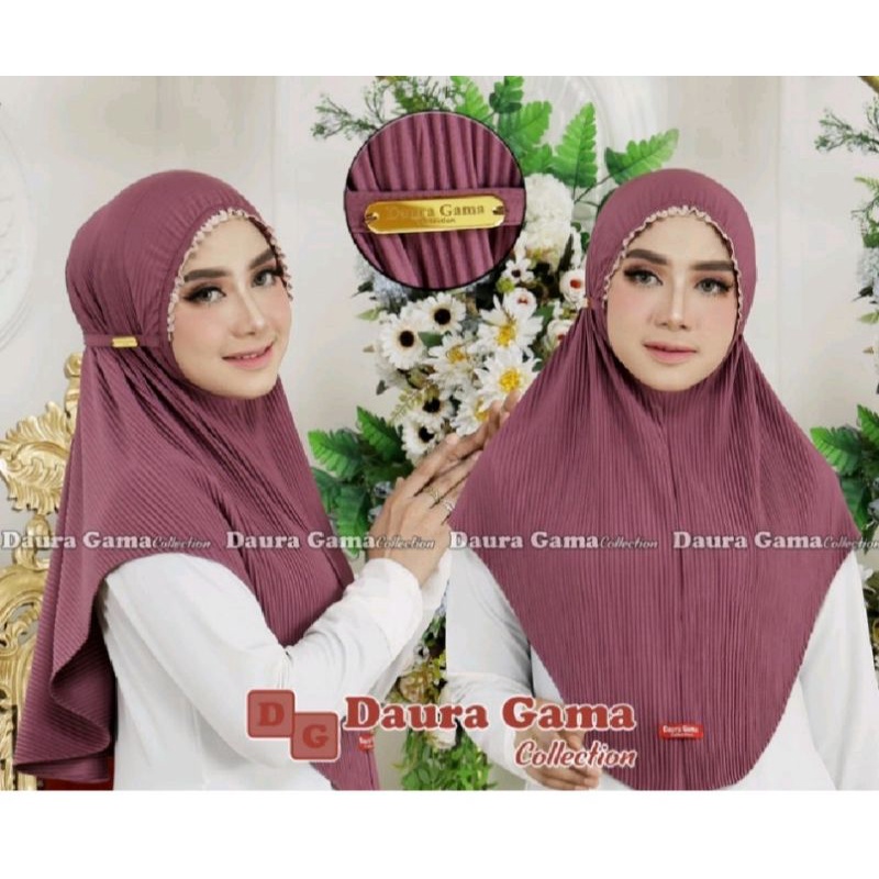 Hijab Instan VANI DAURA GAMA Jilbab Plisket Jersey Ballerina