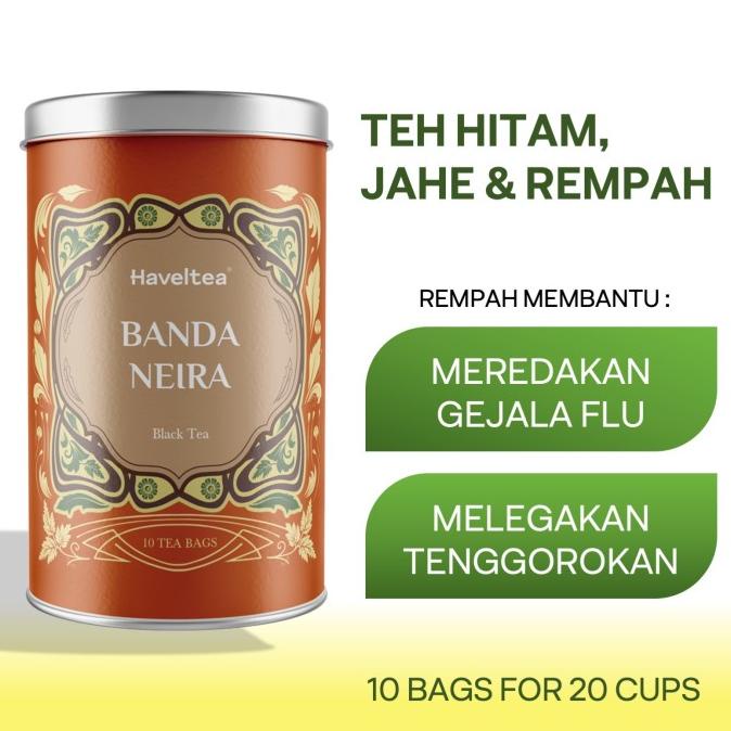 

[BISA COD] BANDA NEIRA | Big Tin | Haveltea | Teh Rempah Herbal | Teh Hitam Jahe