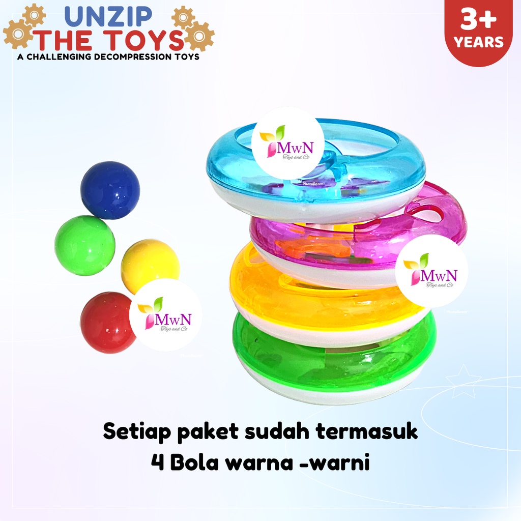 MWN Mainan Edukasi Anak Spinner Unzip The Toys