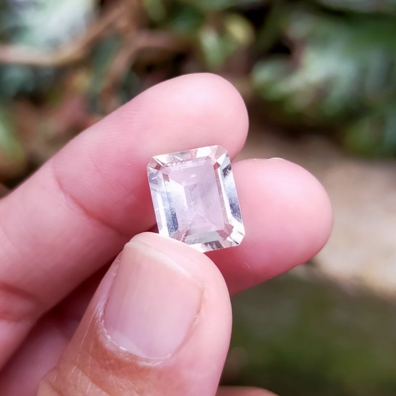 Batu natural white topaz - batu  asli alam topaz putih top luster