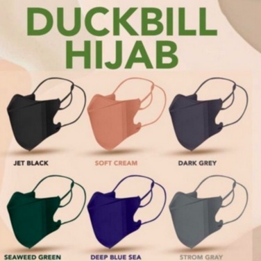 Masker Duckbill Hijab/Masker duckbill headlop