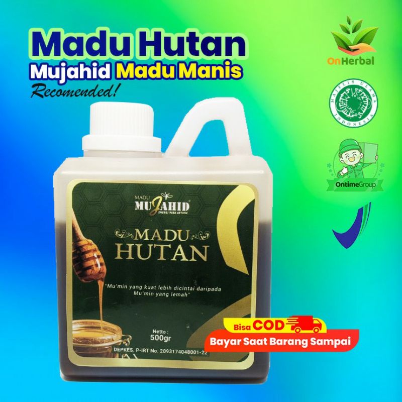 

Madu Mujahid Hutan Kalimantan 1/2 kg I 500 Gr [kemasan hijau] Original