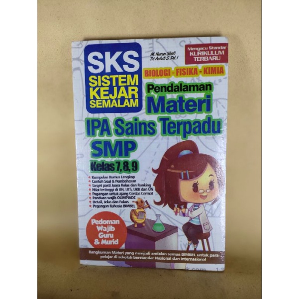 Pendalaman Materi IPA Sains Terpadu SMP kelas 7 8 dan 9 . vb1