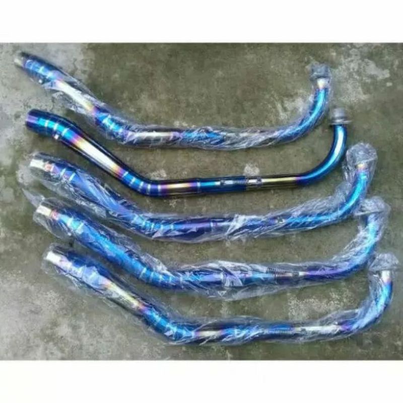 Pipa leher knalpot racing Bluemoon / Bluegold Supra x 125 Jupiter z Supra fit Vega r / zr Revo fi/ a