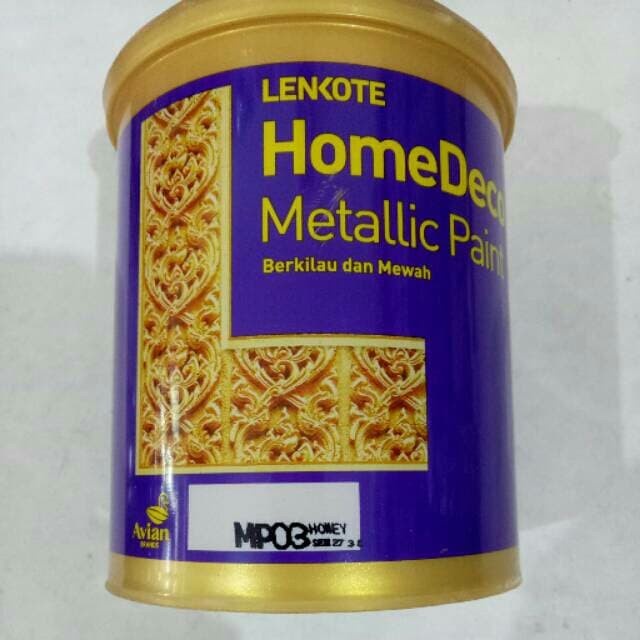 Lenkote Homedeco Metallic Paint Avian Cat Emas Tembaga Besi Tempa